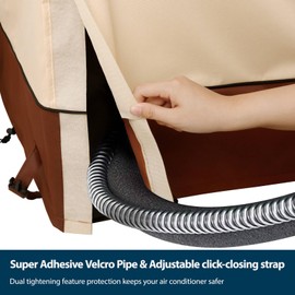 Westblue Air Conditioner Cover for Outside Units-Durable 600D AC Cover for Outside Unit Waterproof & Resistant AC Unit Covers Outdoor Central Square Fits up to 30 x 30 x 32 inches