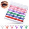 Sibba Pack of 140 Colourful False Eyelashes, Colour 14 mm,