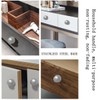 KuuGuu 4 PCS Self-Stick Drawer Knobs Stainless Steel Instant Cabinet