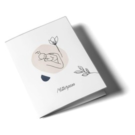 OLGS Maternity Log Cover, Modern Lineart, Plastic Protective Cover for Maternity Lock, Pregnancy Accessories, Peace Design, No Personalisation