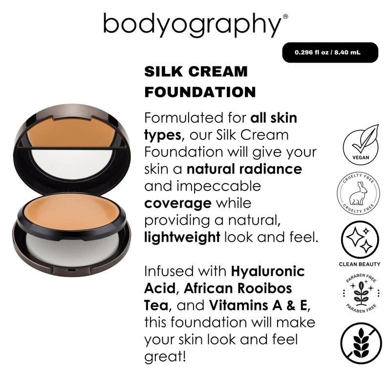Bodyography Professional Cosmetics Silk Cream Compact Foundation No. 03 8,4ml