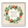 Stupell Industries Sweet Home Seasonal Wreath Framed Wall Art, Design