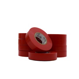 Tape it E66R PVC Electrical Tape, 7 mil Thick x 66' Length x 45/64" Width, Red