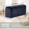 Niuoppy 2Pcs Velour Armchair Covers Protector Slipcovers, Chair Arm Cover