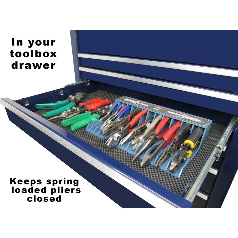 Plyworx Pliersrack PLR15 Plier Organizer - Sturdy Plastic 15 Pliers