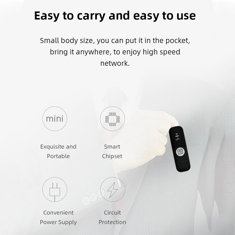 4G USB WiFi Router Professional High Speed Transfer Rate Portable