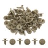 sourcingmap 6mm Beige Plastic Trim Rivets Buckle Fastener Clips 40PCS