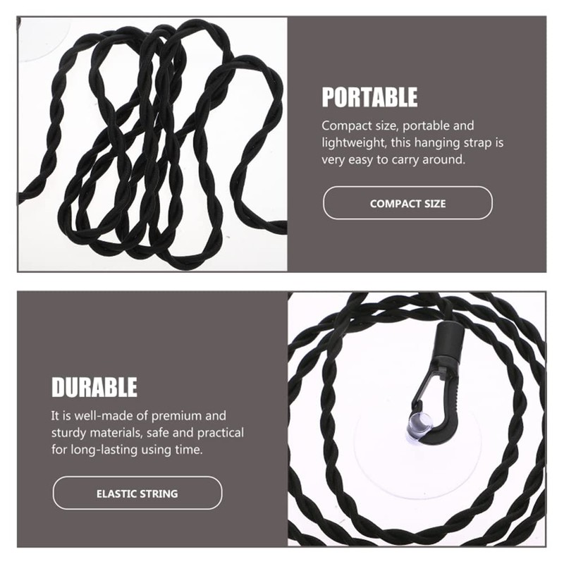 2 Pack Travel Clothes Washing Line Clothesline Line Camping Elastic