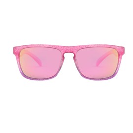 Long Keeper Polarised Sunglasses Men Women Retro Square Sunglasses For Driving Fishing Running Classic UV400 Protection (Pink Pink)