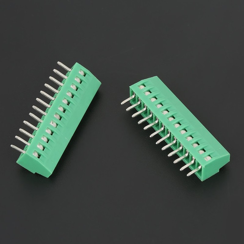 10pcs/Set 12 Pin 2.54mm Pitch PCB Screw Terminal Block Connector