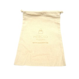 Hebold Schuhmacherei Cotton Bag for Shoes and Care Products Natural, natural