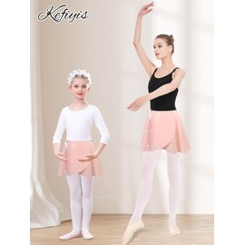 Ballet Skirt Girls Chiffon Ballet Wrap Skirt Dance Skirt Adjustable Waist Ties Ballet Skirt Women, pink