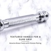 Parker 99R Chrome Long Handle Heavyweight Butterfly Open Double Edge