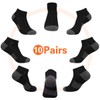 eallco Mens Ankle Socks Low Cut Athletic Cushioned Running Tab