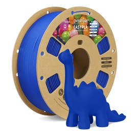 OVERTURE OVERTURE Easy PLA 1.75mm 3D Printer Filament, 1kg PLA Cardboard Spool (2.2lbs), Dimensional Accuracy +/- 0.02mm, Fit Most FDM Printer (Easy Cobalt Blue)