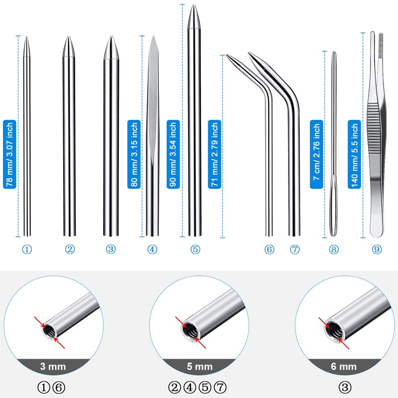 Stainless Steel FID Set Paracord FID Marlinspike Set Paracord Stitching