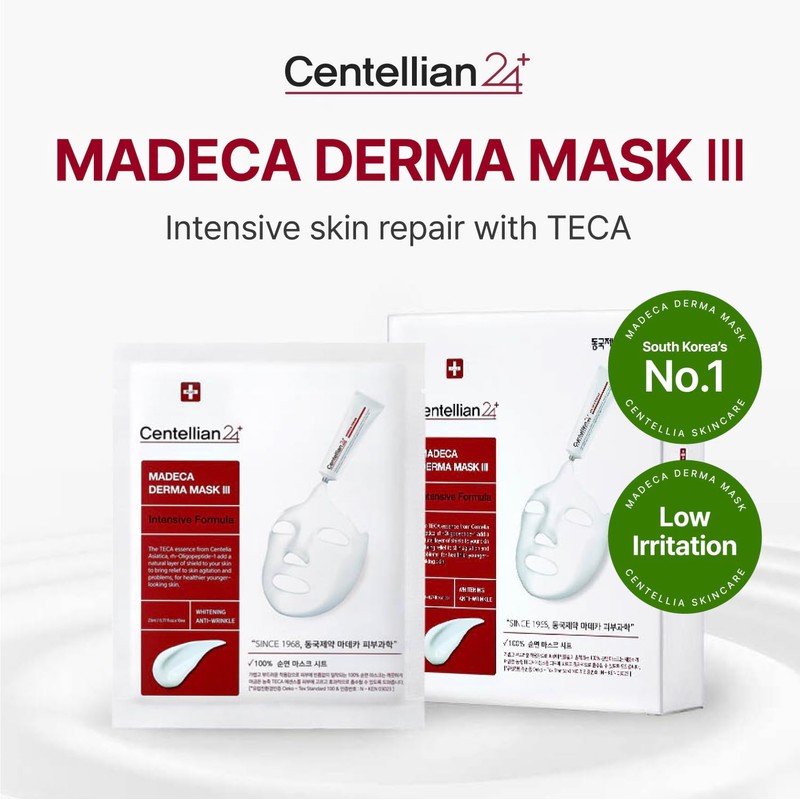 CENTELLIAN 24 Madeca Derma Face Mask (Intensive, 10pc) - Soothing