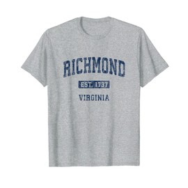 Richmond Virginia VA Vintage Athletic Sports Design T-Shirt