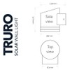 SolarCentre® Truro Outdoor Solar Motion PIR Sensor Light - Anthracite