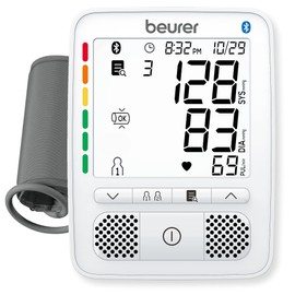 Beurer Premium 800 Upper Arm Blood Pressure Monitor with Bluetooth and Talking Function, Universal Cuff, Backlit Display and Cuff Position Indicator for Accurate Blood Pressure Machine Results