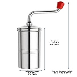 Sahishnu Online & Marketing Stainless Steel Sev Sancha Maker, Chakali Maker, Murkul Maker, Manual Pasta Maker,Shev Maker, Gathiya Murukulu Janthikulu Maker Machine with 6 Different Steel Jali