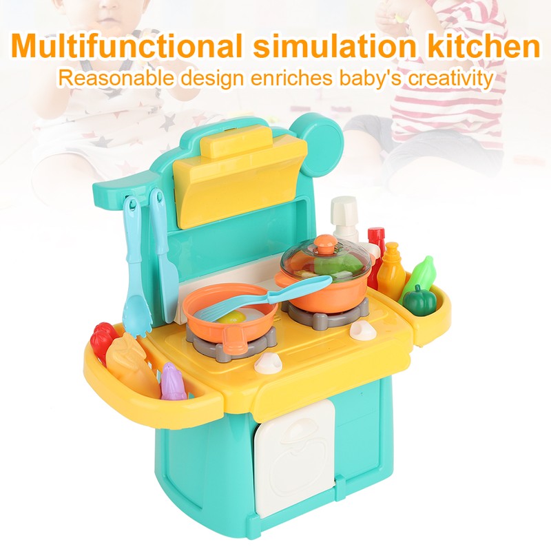 Child Simulation Cookware Cooking Scenes Kitchen Set Play House Pretend