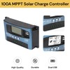 EZONEDEAL 100A MPPT Solar Charge Controller, Solar Panel Controller, Auto
