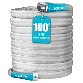Aqua Joe AJFJH100-58-PRX XTREME FIBERJACKET Flexible, Kink-Resistant Garden Hose, 600 PSI Max, 5/8-Inch Diameter, 100 Feet