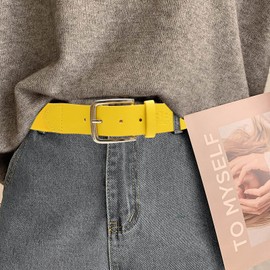 Yardwe Softball Belt Men's Belt Football Softball Belt Women's Yellow Belt Sports Ball Belt Yellow Softball Socks Sports Belt Clothing Soft Ball Accessories Baseball Miss Steel, yellow