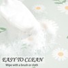 Floral Non Slip Bath Mat, Rubber Backing Ultra Thin Spring