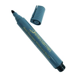 Metal and X-Ray Detectable Whiteboard Marker Non Retractable Black Bullet Tip Pack of 10