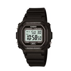 Casio Men's F108WH Illuminator Collection Black Resin Strap Digital Watch