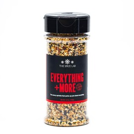 The Spice Lab Everything Bagel Seasoning Blend - 4.6 oz Shaker Jar - Premium Everything Seasoning for Bagels - Gourmet PALEO and KETO Approved Spice - The Perfect Everything Bagel Spice - 7079