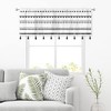 MESHELLY Boho Valances, Black and White Kitchen Curtains, 52Wx18H Inch