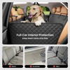 REEVAA Dog Car Seat Cover for Back Seat, Hard Bottom