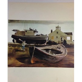 1970 Vintage NORTHWEST Full Color Art Plate "PORT TOWNSEND, WASHINGTON" McIntyre