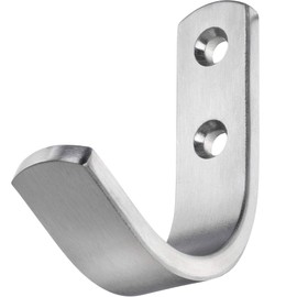 Gedotec Universe Coat Hook Silver | Coat Hook Stainless Steel | Coat Hook Round | Antique Vintage Coat Hook for Wall Mounting | 1 Piece - Design Wall Hook Including Mounting Material