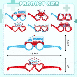 Habbiful 12Pairs Nurse Graduate Eyeglasses for Nurse Gift Nursing School Essentials Medical Assistant Accessories for Hospital School Nurse Doctor Supplies,Nurses Day Party Decor
