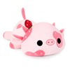 Onsoyours 9 Inch Cow Plush with Strawberry Headwear, Cute Strawberry