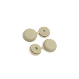 INFINAUTO 20pcs 4mm Beige Hinged Screw Cover Folding Caps for Car Home Furniture Decor Stylish Design