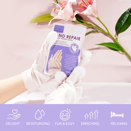 Liefiet Hand Peel Mask Moisturizing Gloves 5Pack, Hydrating Hand Masks Repair Dry Cracked Hands, Skin Moisturizer for Soft and Smooth Touch