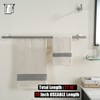 JQK Double Towel Bar, 24 Inch 304 Stainless Steel Thicken