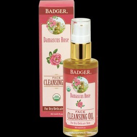 Badger Damascus Rose Face Cleansing Oil For Dry To Delicate Skin 59.1 ml