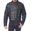 Costume Culture Men's Plus Size Faux Leather Jacket with Zipper,