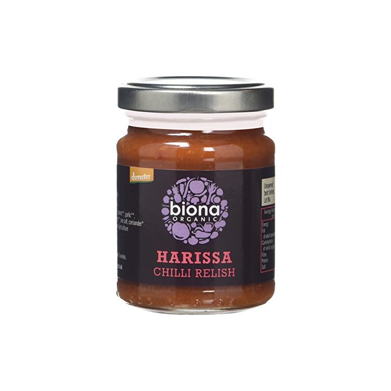 Biona Organic Harissa Chilli Relish, 125g