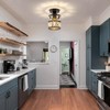 Ruibutrade Black Hallway Light Fixtures, Modern Semi Flush Mount Ceiling