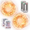 [2 Pack] Tenergy Battery Operated LED String Lights, Includes 6