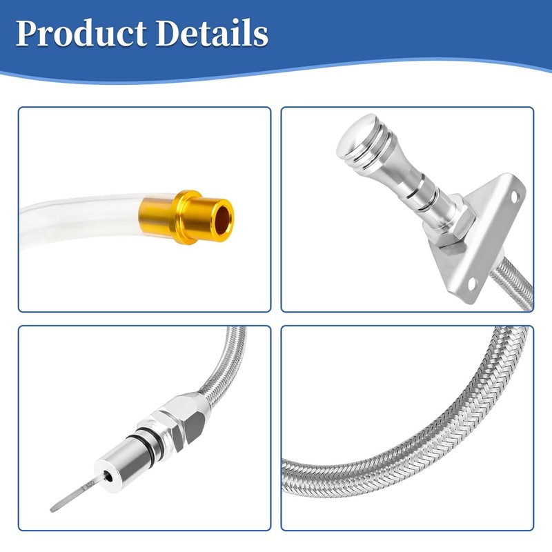TH350/TH400 Flexible Transmission Oil Dipstick Compatible with GM Chevy 4L80E