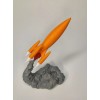 RayWin 3D Printed Rocket Model,Space Rocket,Aerospace Science Decor 7.6"Orange/Gray V2