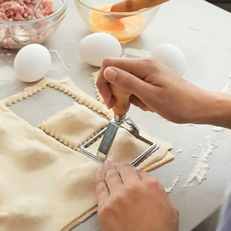 5 Pcs Pasta Cutter Set, Ravioli Cutters, Pasta Cutter Wheel,
